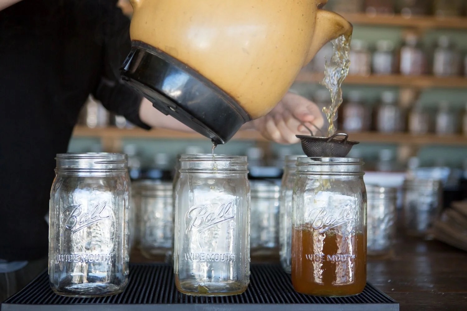 Herbal decoction being prepared